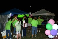 Milling Around the Team Tent 