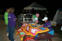 Survivors Buying Tickets for the "Hope" Quilt 